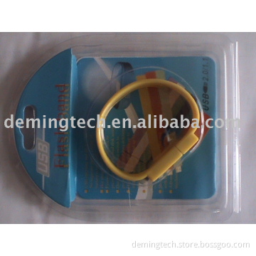 Bracelet shape usb flash drive